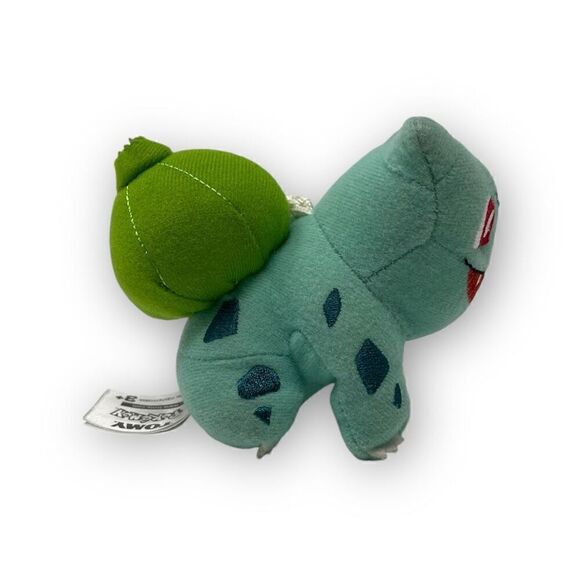 Tomy Pokemon Bulbasaur Plush Toy Backpack Clip Key Chain 3" Soft Plush - Picture 4 of 7